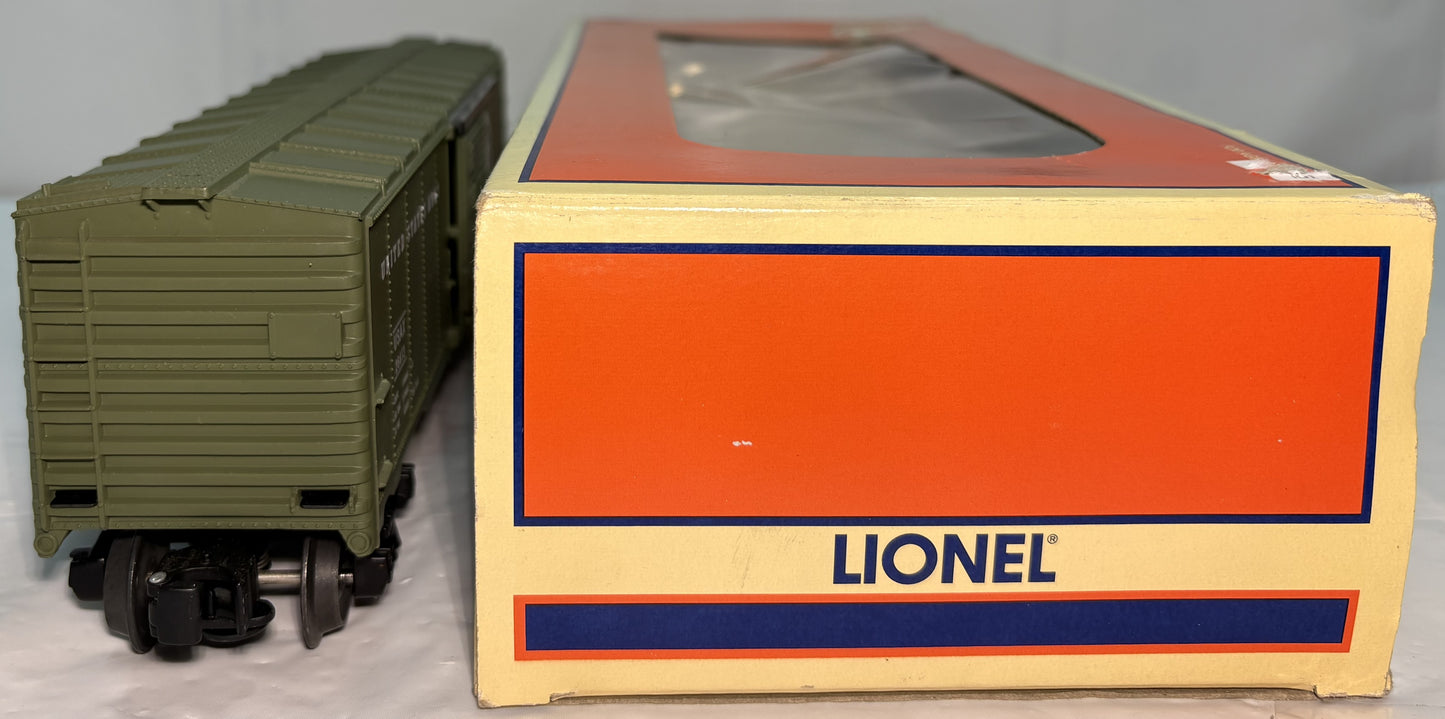 Lionel 6-26776 O Gauge U.S. Army Operating Box Car USAX #26413