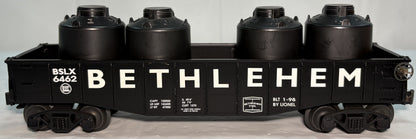 Lionel 6-26905 O Gauge Bethlehem Steel Gondola Car with Canisters BSLX 6462