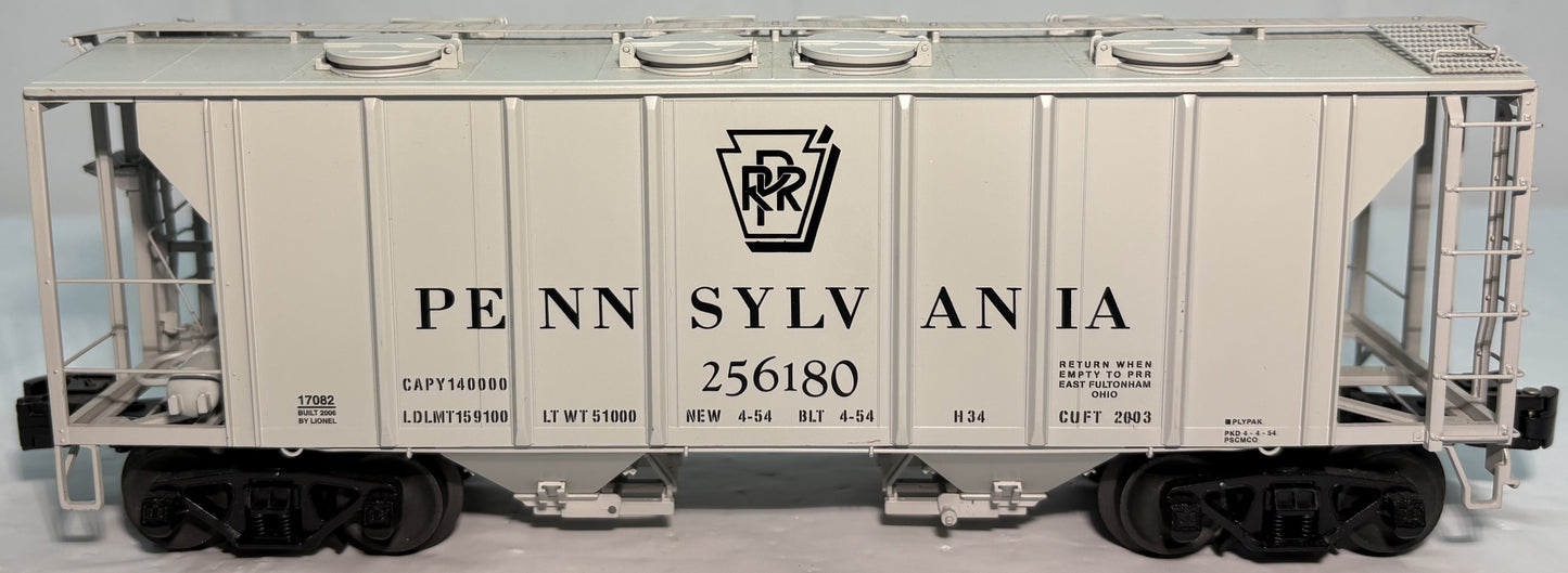 Lionel 6-11881 O Gauge PRR PS-2 2-Bay Covered Hopper 3-Pack Model Train