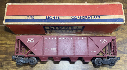 Lionel Post War 6436-25 Lehigh Valley Quad Hopper Red