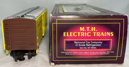 MTH MT-9402L O Gauge Refrigerator Car National Car Company