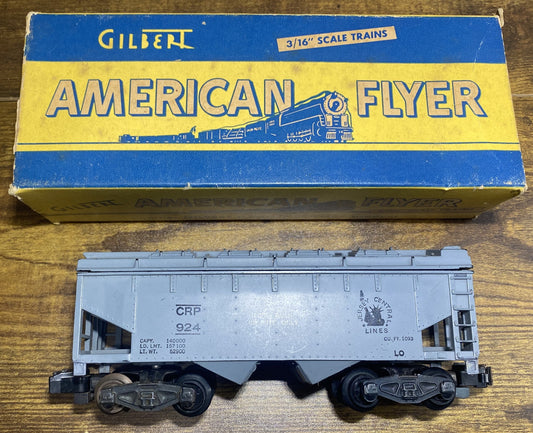 American Flyer Jersey Central Lines Covered Hopper #924