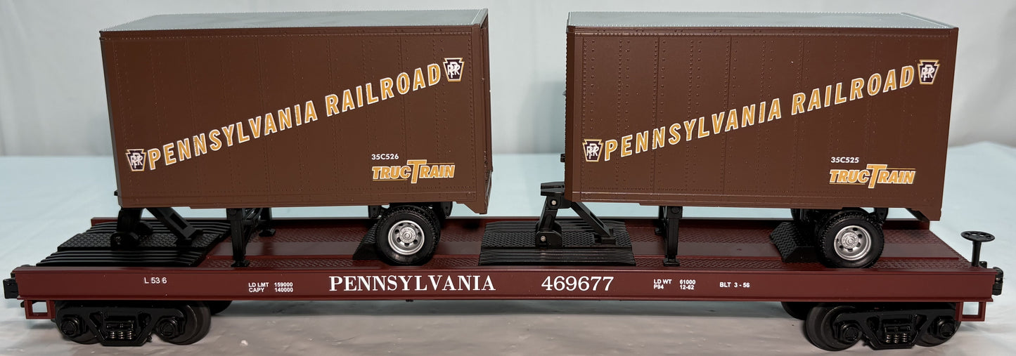 MTH 20-98104 O Gauge Premier Pennsylvania Flat Car