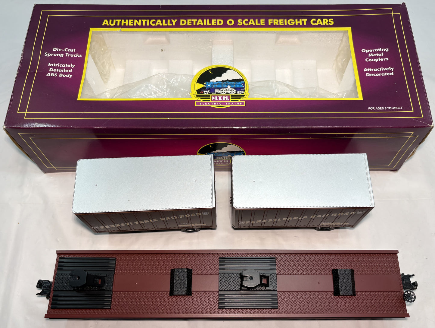 MTH 20-98104 O Gauge Premier Pennsylvania Flat Car