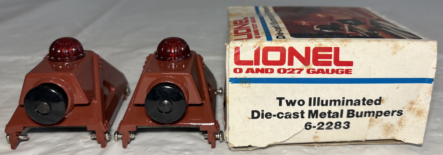 Lionel Modern 2283 Two Illuminated Die-cast Metal Bumpers