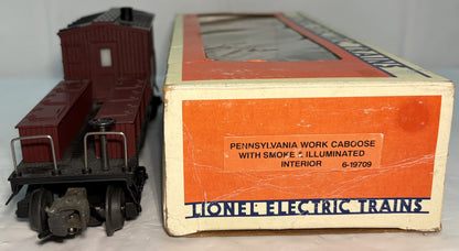 Lionel 6-19709 O Scale Pennsylvania Illuminated Work Caboose with Smoke #19709