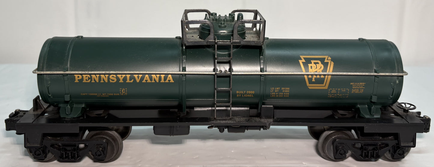 Lionel 26100 O Gauge Pennsylvania Single-Dome Tank Car