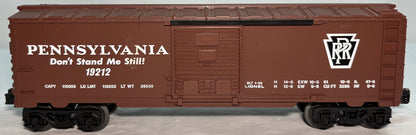 Lionel 19212 O Gauge Pennsylvania Railroad Boxcar