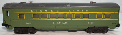 Lionel Post War 2402 O Gauge Chatham Pullman Passenger Car
