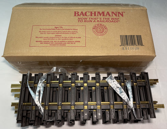 Bachmann 1FT Straight Track/Case 12 Pieces