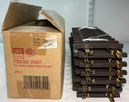 Bachmann 1FT Straight Track/Case 12 Pieces