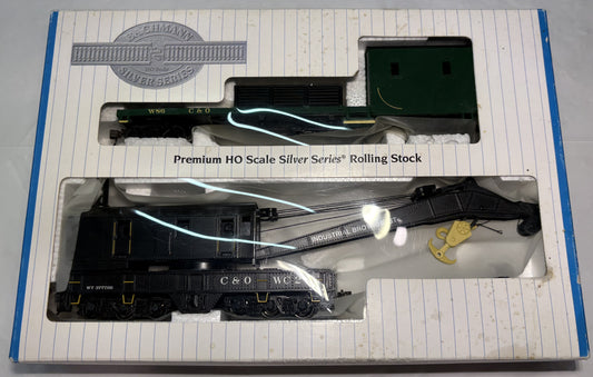 Bachmann 16122 250-Ton Steam Crane & Boom Tender- C&O