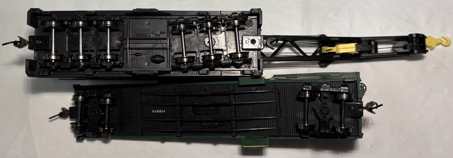 Bachmann 16122 250-Ton Steam Crane & Boom Tender- C&O