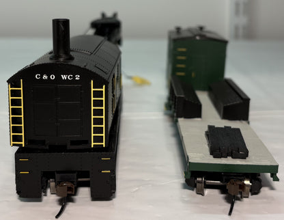 Bachmann 16122 250-Ton Steam Crane & Boom Tender- C&O