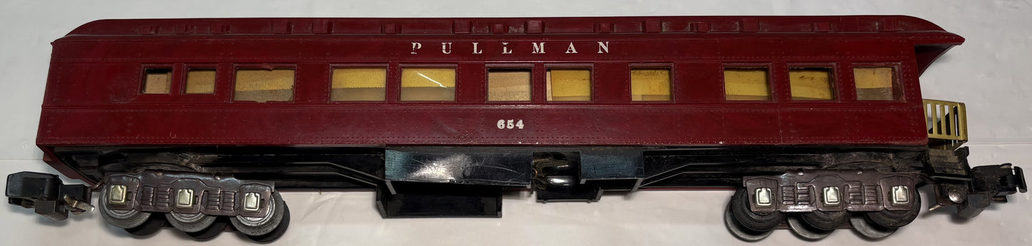 American Flyer 654 Passenger Car Red