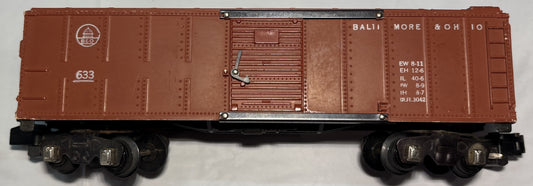 American Flyer 633 B&O Box Car with Knuckle Couplers