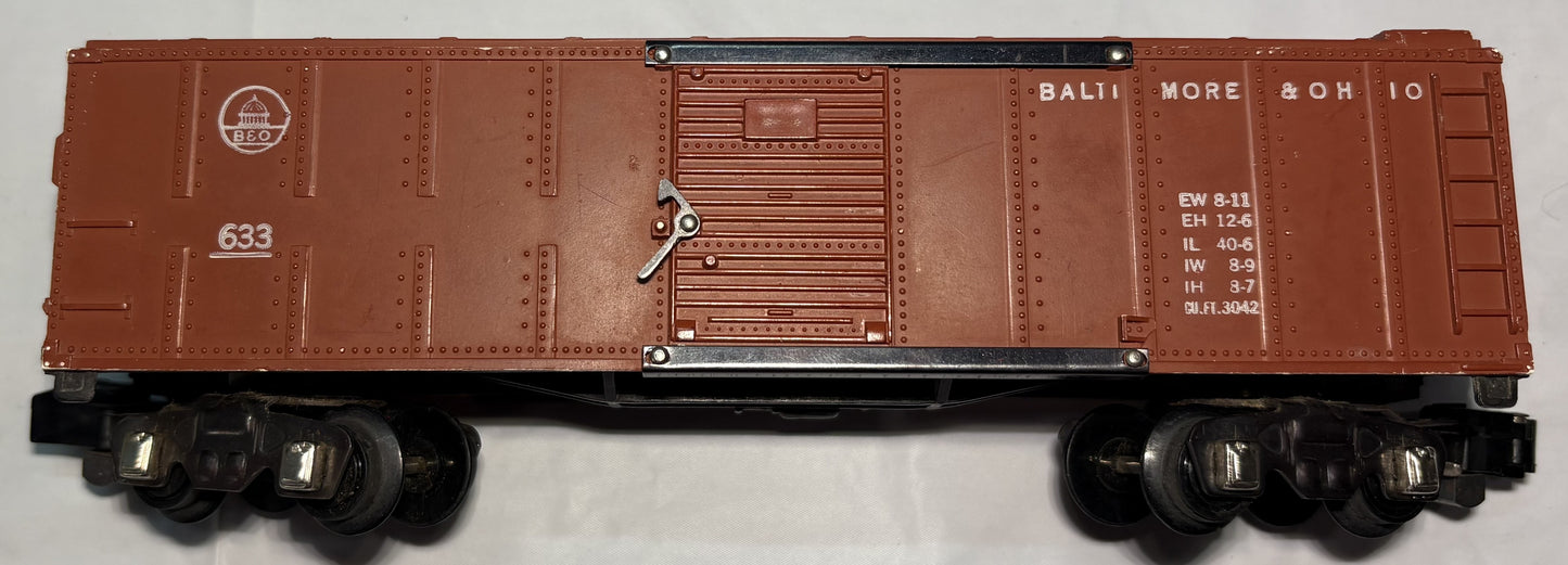 American Flyer 633 B&O Box Car with Knuckle Couplers