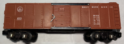 American Flyer 633 B&O Box Car with Knuckle Couplers