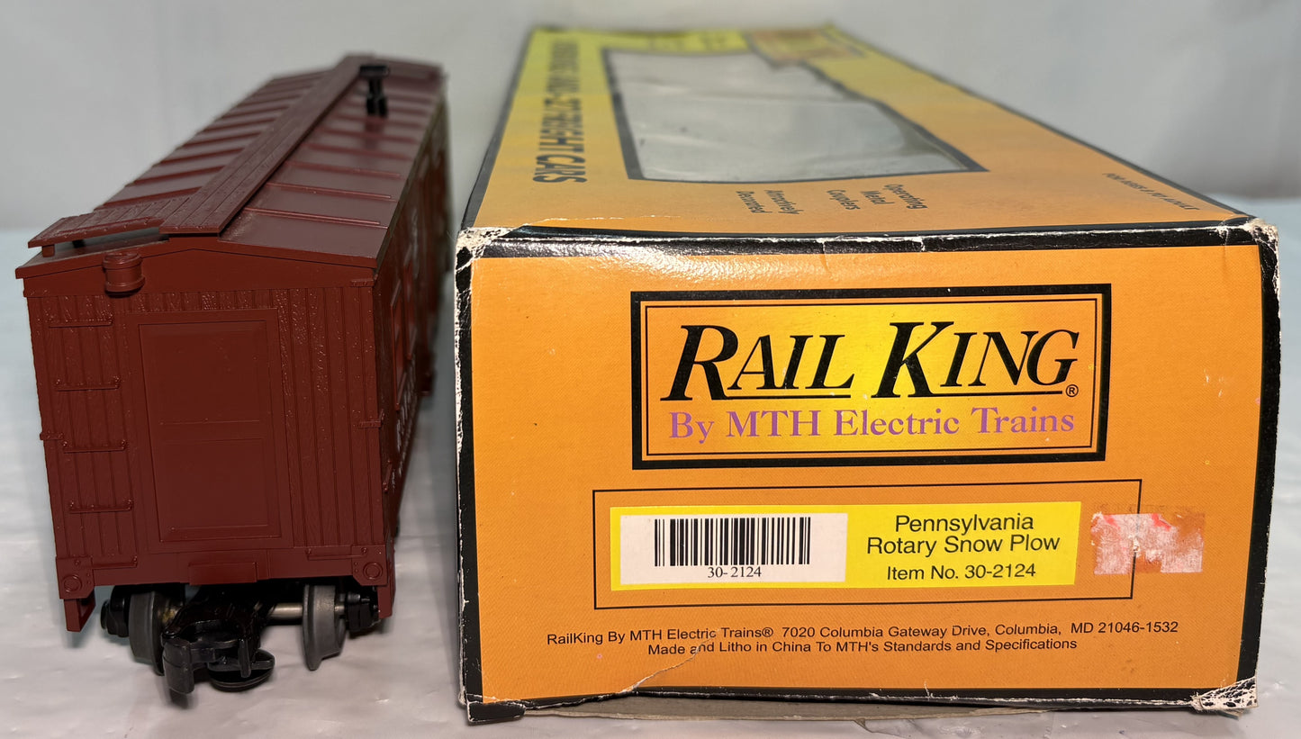 MTH 30-2124 O Scale Pennsylvania Rotary Snowplow