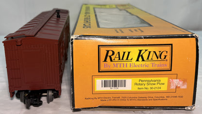 MTH 30-2124 O Scale Pennsylvania Rotary Snowplow