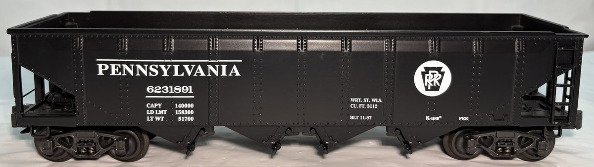 K-line K623-1891 O Scale PRR Classic Die Caste Hopper