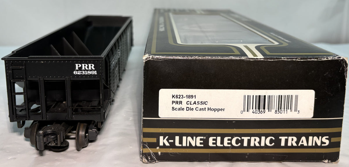 K-line K623-1891 O Scale PRR Classic Die Caste Hopper