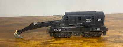 Lionel Post War #6828 Harnischfeger Crane Flat Car (Copy)