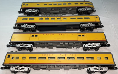 Lionel Modern 6-35415 Union Pacific 18" Aluminum Streamlined Passenger Car 4-Pack