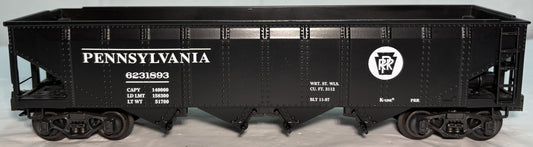 K-line K623-1893 O Scale Pennsylvania Classic Die-Cast 4-Bay Coal Hopper #6231893