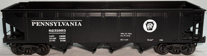 K-line K623-1893 O Scale Pennsylvania Classic Die-Cast 4-Bay Coal Hopper #6231893