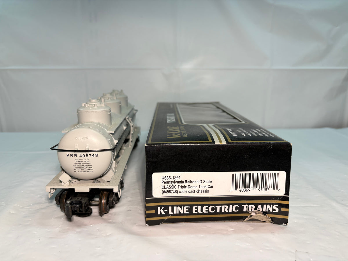 K-Line K636-1891 O Scale Pennsylvania Triple Dome Tank Car