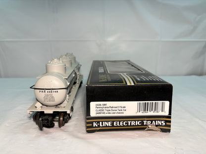 K-Line K636-1891 O Scale Pennsylvania Triple Dome Tank Car