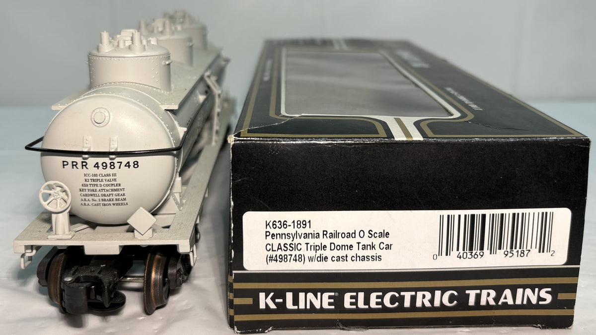K-Line K636-1891 O Scale Pennsylvania Triple Dome Tank Car