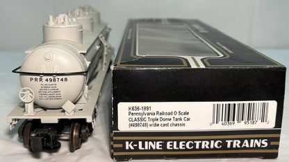 K-Line K636-1891 O Scale Pennsylvania Triple Dome Tank Car