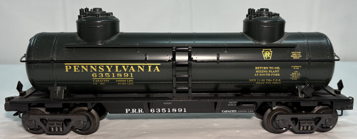 K-Line k-635-1891 O Scale Pennsylvania Railroad Double Dome Tank Car