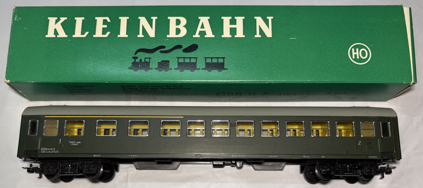 Kleinbahn 387 OBB Austrian Railways AB4 Passenger Wagon Green
