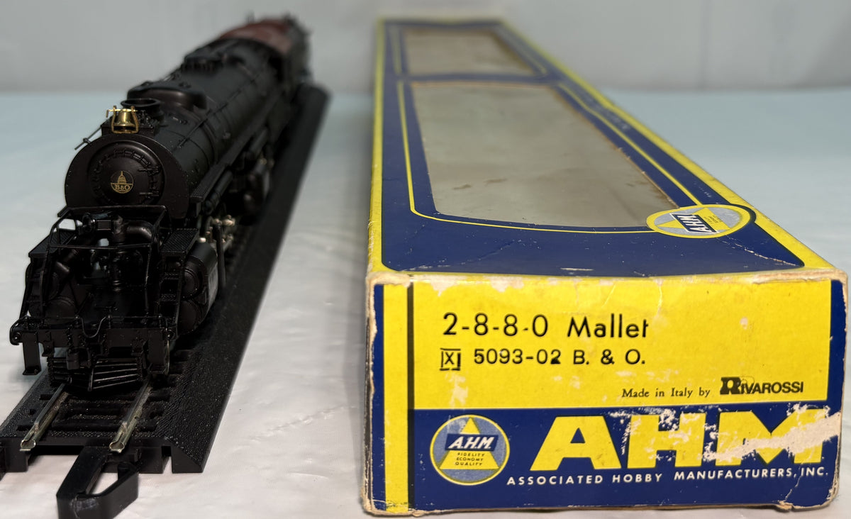 AHM 5093 HO Baltimore & Ohio Mallet 2-8-8-0 Steam Locomotive #7155