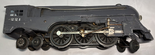Lionel Post War 221 Locomotive without Tender Gray
