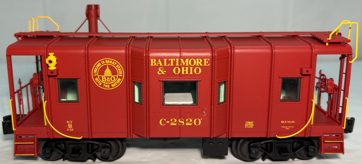 Lionel 17647 O Gauge Baltimore & Ohio #C-2820 I-12 Caboose