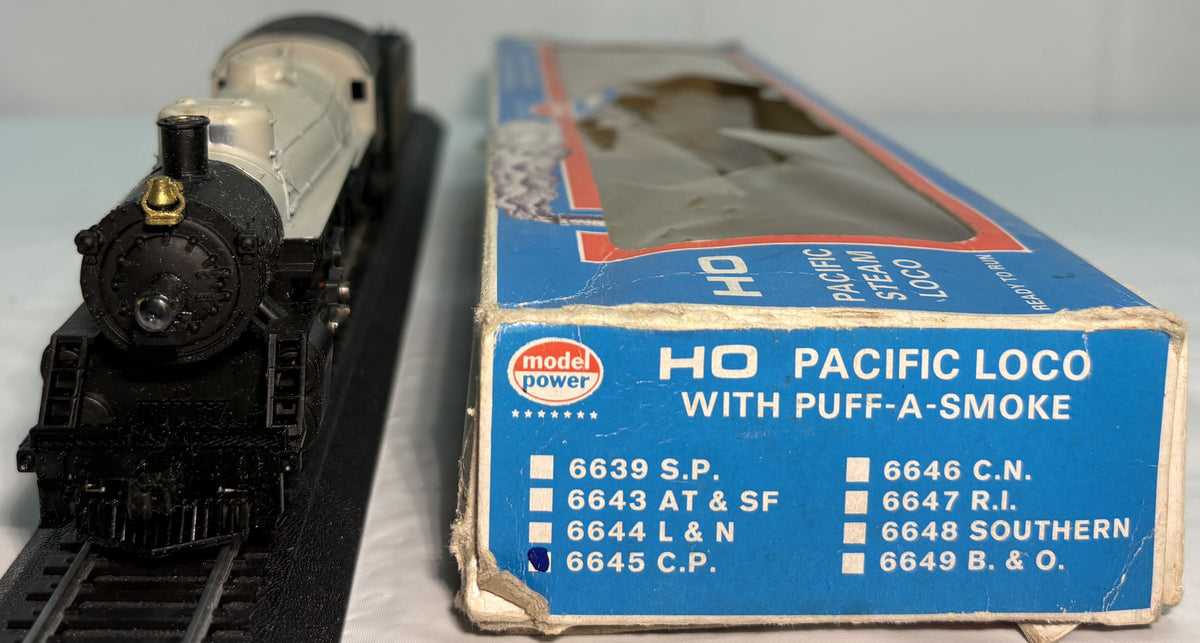 Model Power 6645 HO Canadian Pacific 4 - 6 - 2 Pacific Steam Engine W/Smoke & OB
