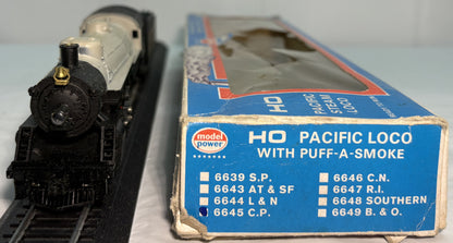 Model Power 6645 HO Canadian Pacific 4 - 6 - 2 Pacific Steam Engine W/Smoke & OB