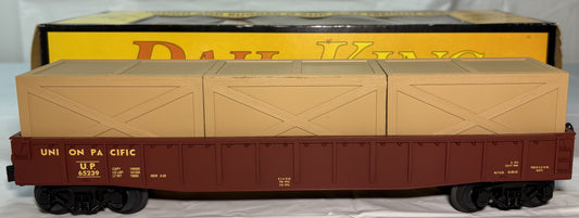 Rail King 30-7208 Union Pacific Semi-Scale Gondola w/3 Crates