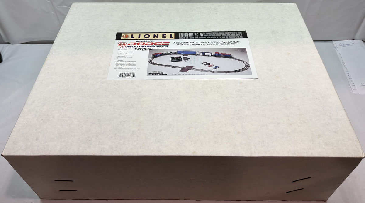 Lionel 11933 O Gauge Dodge Motorsports Freight Set