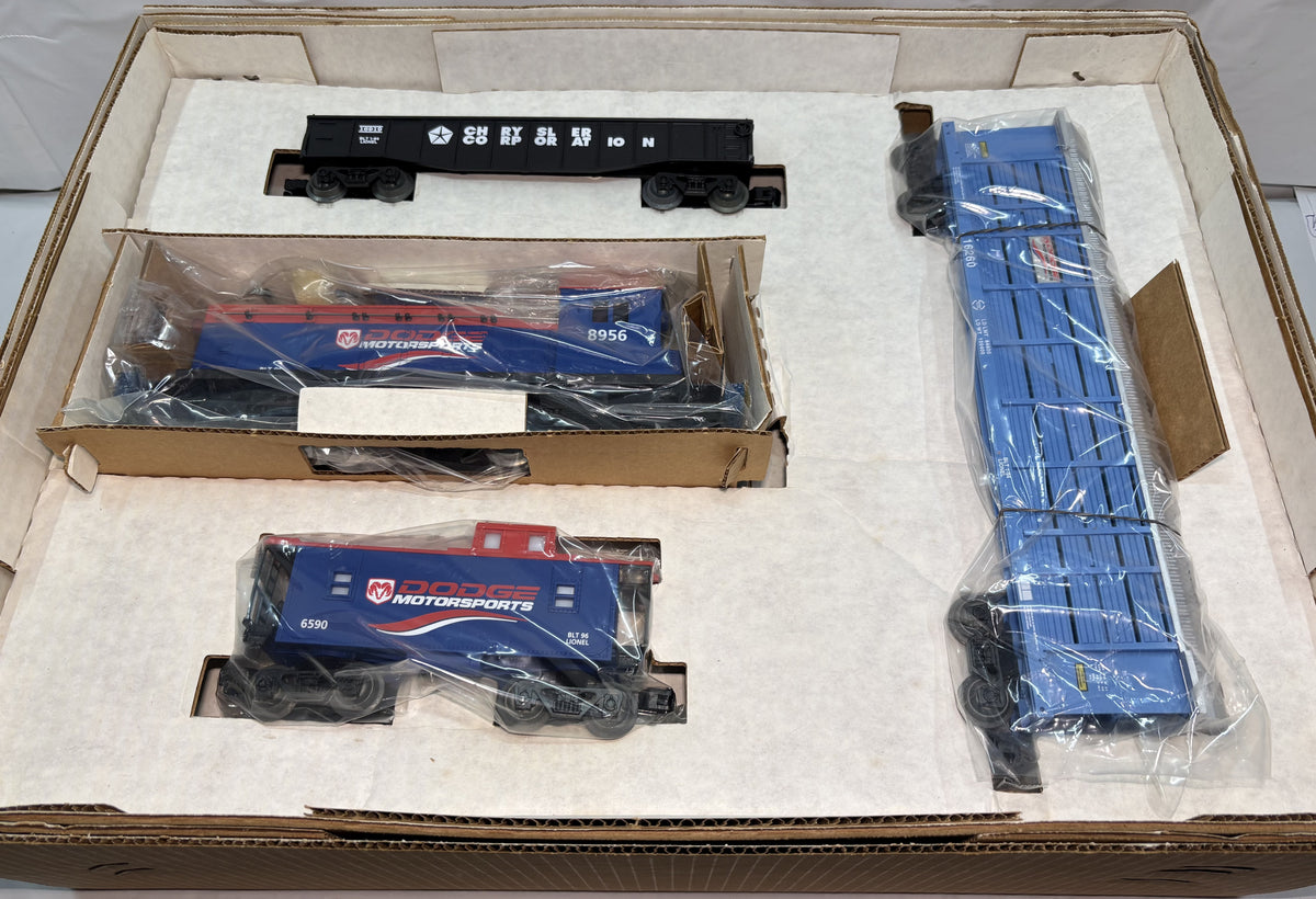 Lionel 11933 O Gauge Dodge Motorsports Freight Set