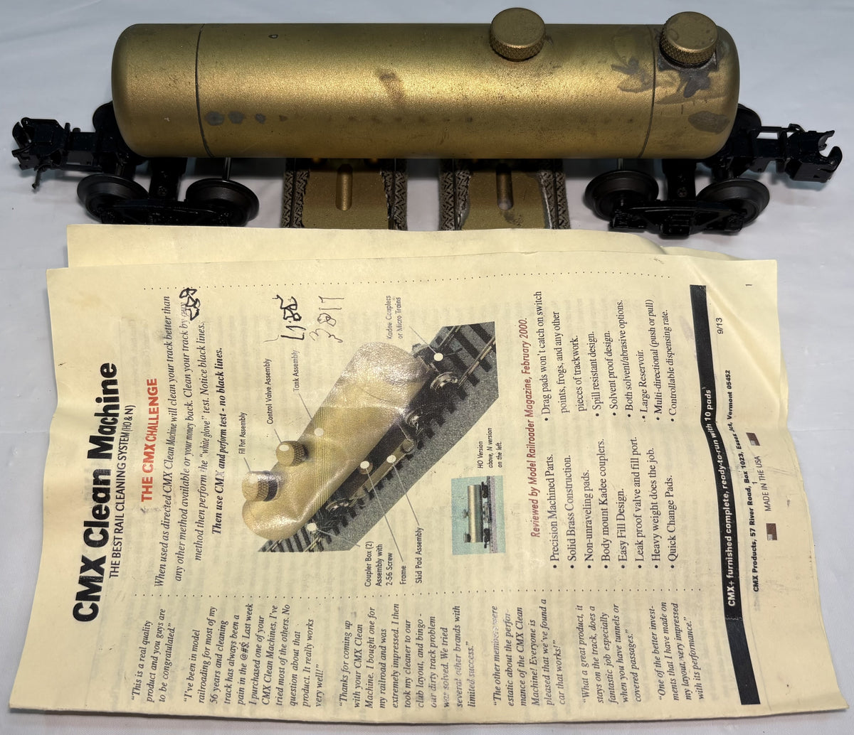 CMX 3Rail Track Cleaning Car