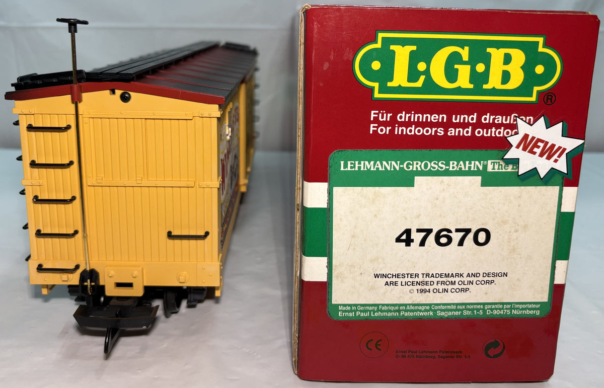 LGB 47670 G Scale Winchester Centennial Boxcar