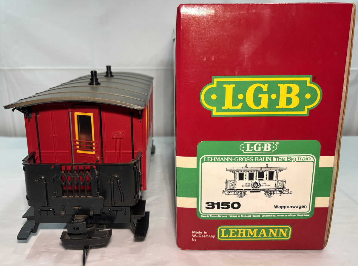 LGB 3150 G Scale Deutsche 150th Anniversary Wappenwagen Passenger Car