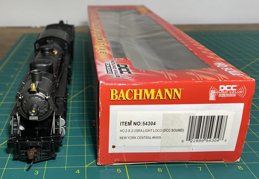 Bachmann 54304 NYC 2-8-2 Mikado Steam Loco w/ Med Tender w/ Sound & DCC