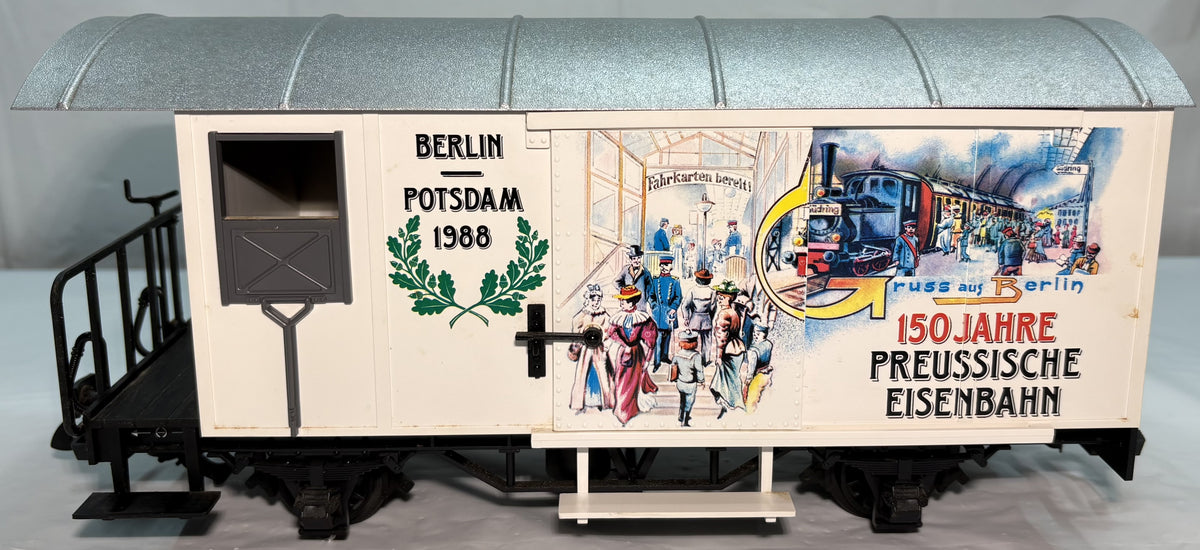 LGB 4028B 40 G Scale 150th Anniversary Berlin Potsdam Railroad Boxcar