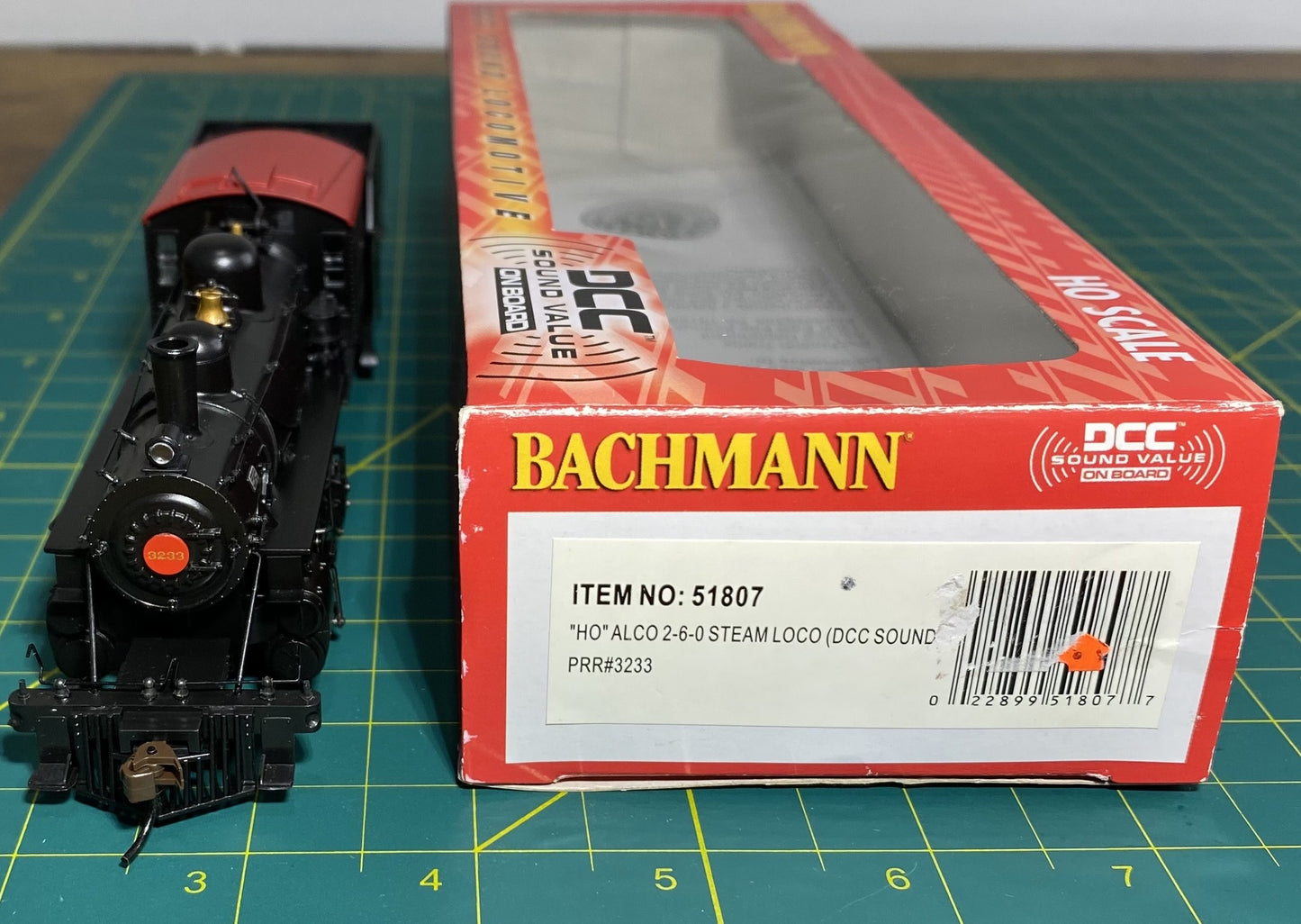 Bachmann 51807 Pennsylvania Alco 2-6-0 Steam Loco w/Sound & DCC #3233